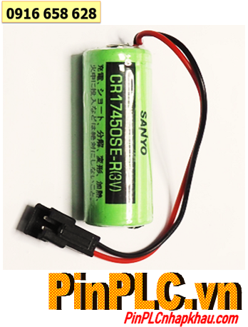 Sanyo CR17450SE-R; Pin nuôi nguồn Sanyo CR17450SE-R  lithium 3v 4/5A 2200mAh _Xuất xứ NHẬT 